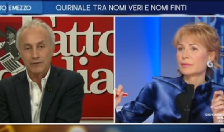 Marco Travaglio e Lilli Gruber