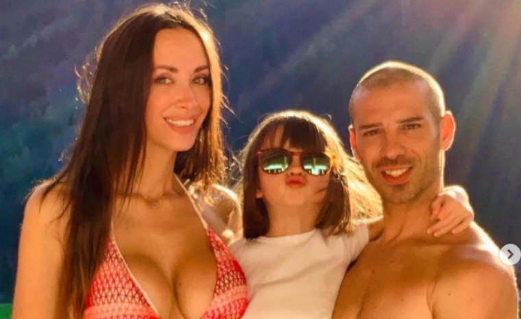 Marco Melandri con la famiglia