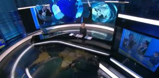 Lo studio del TG1