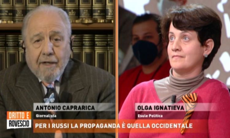 Antonio Caprarica e Olga Ignatieva