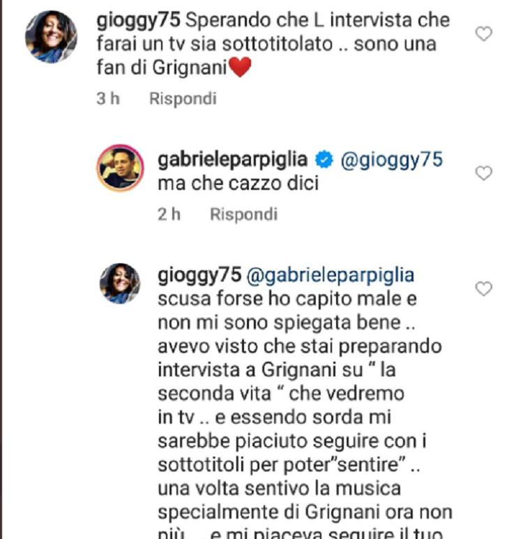 Gabriele Parpiglia su Instagram