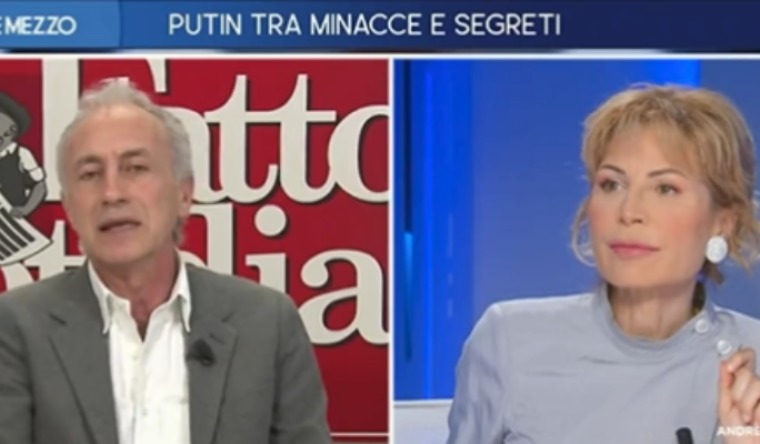 Marco Travaglio e Lilli Gruber