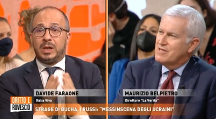 Davide Faraone e Maurizio Belpietro