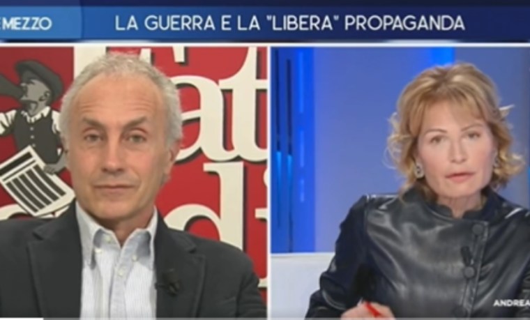 Marco Travaglio e Lilli Gruber 