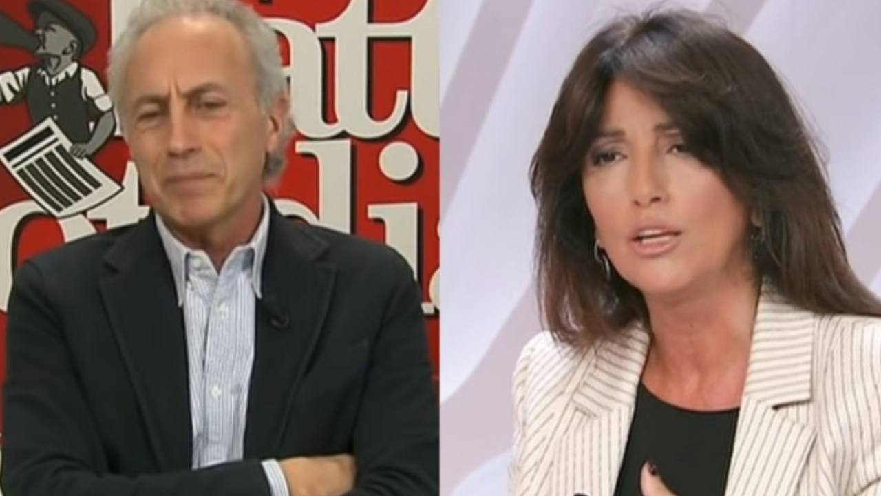 Marco Travaglio e Tiziana Panella