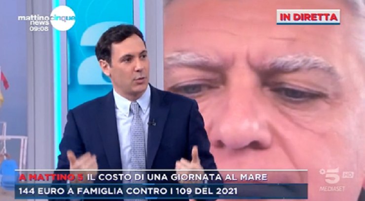Francesco Vecchi a Mattino5 News