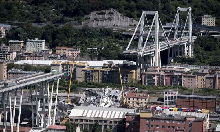 Ponte Morandi dopo il crollo