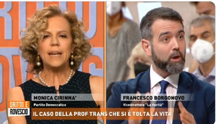 Francesco Borgonovo e Monica Cirinnà