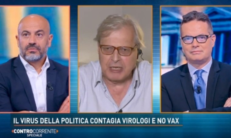 Gianluigi Paragone, Vittorio Sgarbi e Klaus Davi