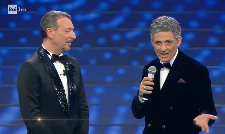 Fiorello ed Amadeus a Sanremo